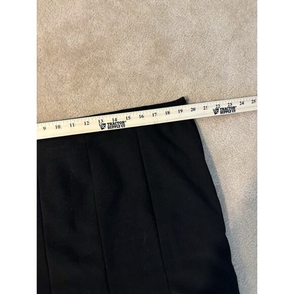 NWT AB Studio Skirt Womens Business Size 16 Black Knee Length Bottom Pleats - Picture 4 of 4